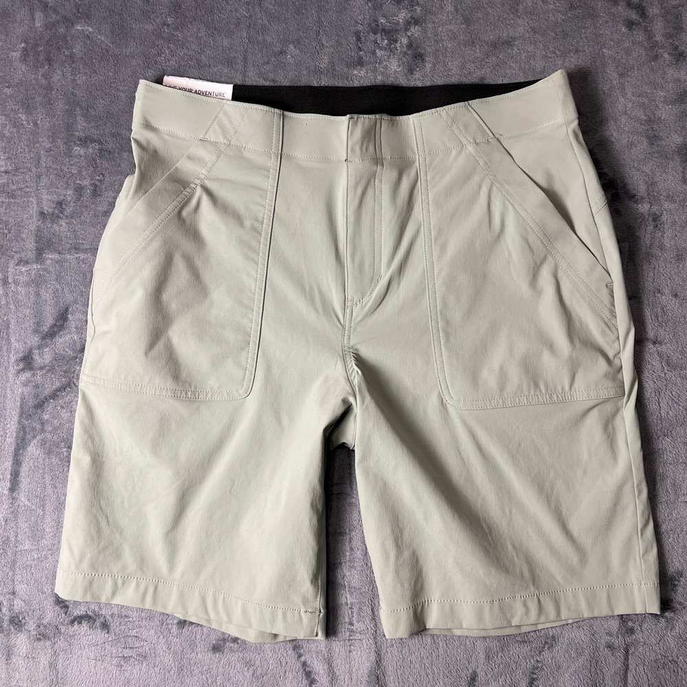 Eddie Bauer Women WR Horizon Bermuda Shorts Sage Green Hiking Outdoor Size 10